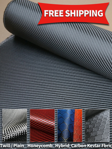 High quanlity Carbon Fiber Cloth 3K 200/220/240gsm Twill Plain 12K UD Fabric Honeycomb Hybrid Carbon Kevlar Fabric ► Photo 1/6