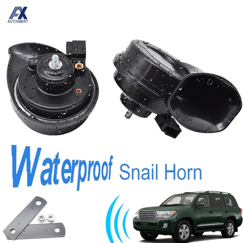 Snail Horn For Toyota Land Cruiser J100 J200 1997-2022 12V 110-125db Loud Waterproof Car Horns 410/510Hz Dual Tone Auto Horns ► Photo 1/6