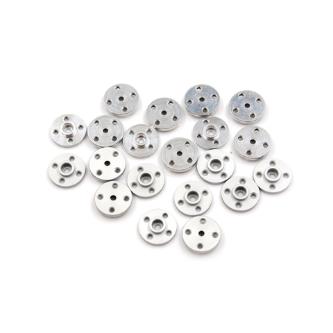 10x Aluminum Metal 25T Servo Arm Round type Disc Matal Horns For Towrer Pro MG995 MG996 Futaba ACE Robot ► Photo 1/6