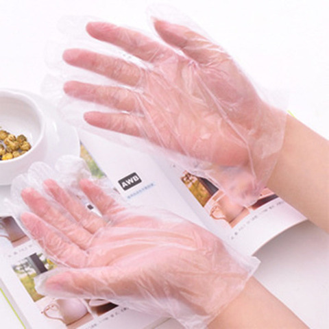 100/Set Hot Sale Disposable PE Garden Home Restaurant BBQ Plastic Multifuction Gloves  E2S ► Photo 1/6