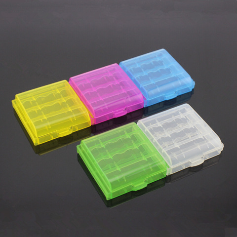 Trendy Hard Plastic Case Holder Storage Box For 14500 10440 AA AAA Battery High Quality Battery Storage Boxes ► Photo 1/3