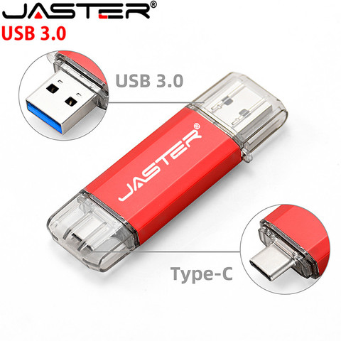 JASTER OTG Usb Stick Type C Pen Drive 128 GB 64 GB 32 GB 16 GB USB Flash Drive 3.0 Hoge Snelheid Pendrive voor Type-C Apparaat ► Photo 1/6