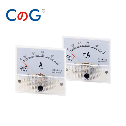 CG 1PCS 85L1 1A 2A 3A 5A 10A 15A 20A 30A 50A 75A 100mA 200mA 300mA 500mA AC Panel Meter Analog Panel Ammeter Dial Current Gauge ► Photo 1/6