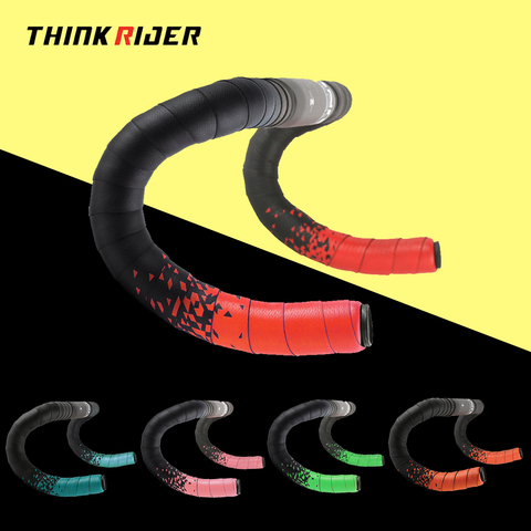 ThinkRider Handlebar tape Road bike Camouflage handle belt warp with bar plugs 1 pair EVA racing bicycle ► Photo 1/6