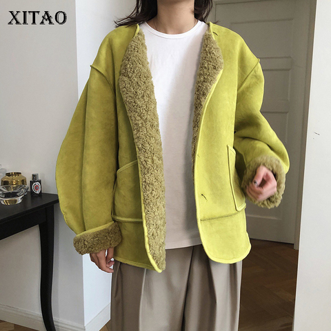 XITAO Korean Style Woman Jacket Fashionable Loose Plus Size Coat Women Thicken Keep Warm Wild Streetwear Winter New Top DZL1949 ► Photo 1/6