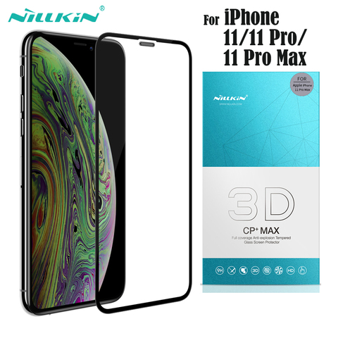 For iPhone 11 11 Pro Max Tempered Glass Nillkin 3D CP+ Max Anti-Explosion Glass Full Coverage Screen Protector For iPhone 11 Pro ► Photo 1/6