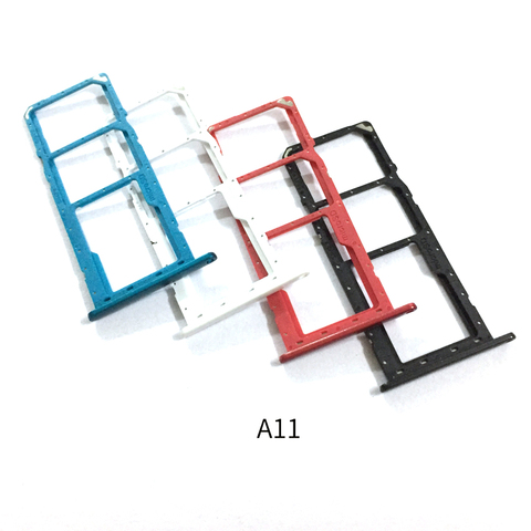 For Samsung Galaxy A01 A015 A11 A115 Dual SIM Card Tray SD Slot Holder ► Photo 1/1