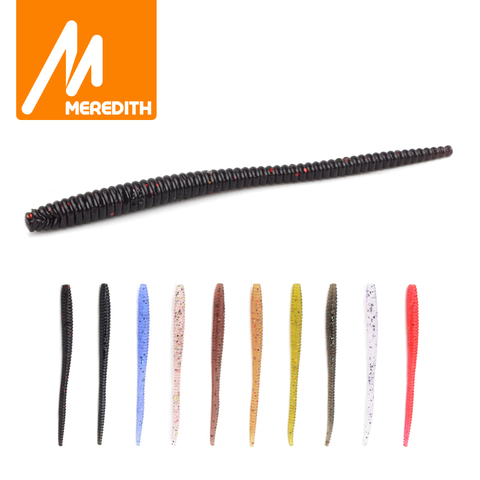 MEREDITH Simulation Earthworm Fishing Worms Artificial Fishing Worms Fishy Smell Lures Soft Bait 60mm 80mm Fishing Tackle ► Photo 1/5