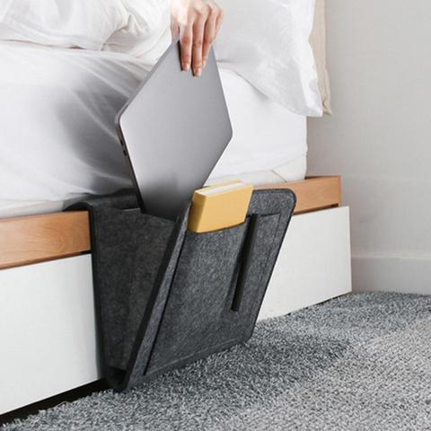 Bed Storage Bag Pockets Felt Bedside Hanging Table Sofa Bedroom Organizer Holder bedroom accessories organizer sofa akcesoria ► Photo 1/6