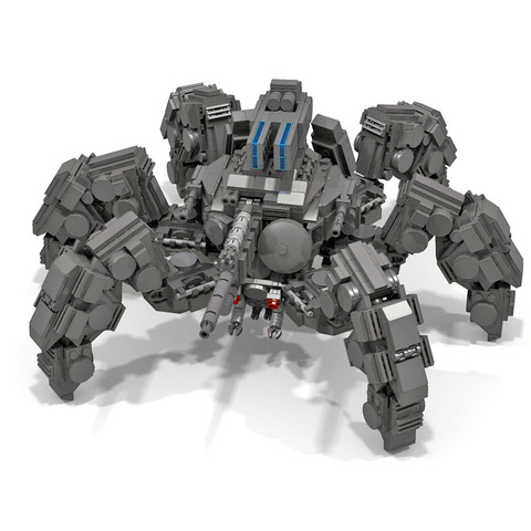 1470Pcs MOC Multi-legged Tarantula Model Small Particle Building Blocks Educational Toy Gift Set For Christmas - Dark Grey ► Photo 1/6