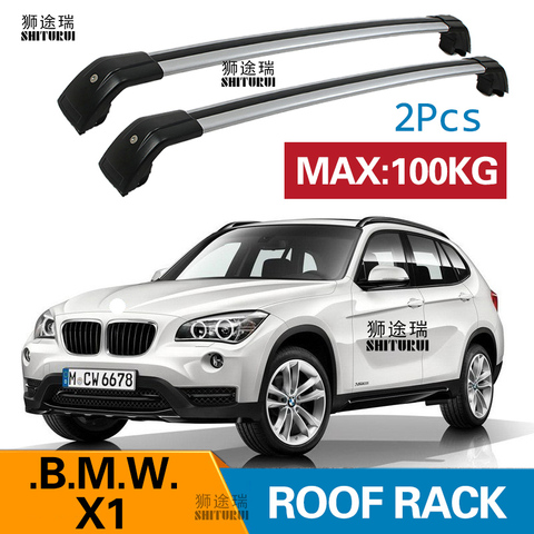 SHITURUI 2Pcs Roof bars For BMW X1 E84 F48 2009 -  2022  Aluminum Alloy Side Bars Cross Rails Roof Rack Luggage Carrier ► Photo 1/6