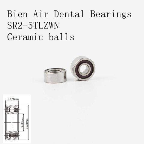 10pcs Super quality Bien Air handpiece dental turbine bearings SR2-5TLZWN ► Photo 1/3