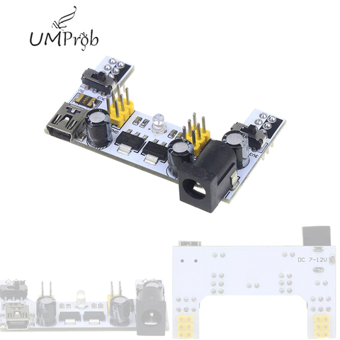 MB-102 MB102 DC 7-12V Mini USB 2 Channel Board Interface Breadboard Power Supply Module for arduino ► Photo 1/5