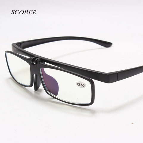 2022 New Flip Reading Glasses Men Anti-blue Reading Glasses Women Anti-fatigue UV400 presbyopic lenses ► Photo 1/5