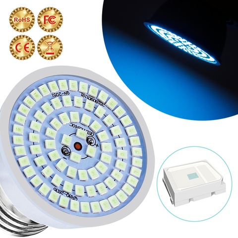 E27 Led UV Sterilizer Light E14 Ultraviolet Lights GU10 Ozone Lamp Led MR16 UVC Germicidal Lampada LED 220V Disinfection Bulb ► Photo 1/6