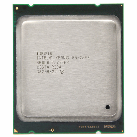 Intel Xeon Processor E5-2690 E5 2690 e52690 Eight Core 2.9G C2 LGA2011 CPU  Desktop Processor Suitable X79 Motherboard ► Photo 1/2