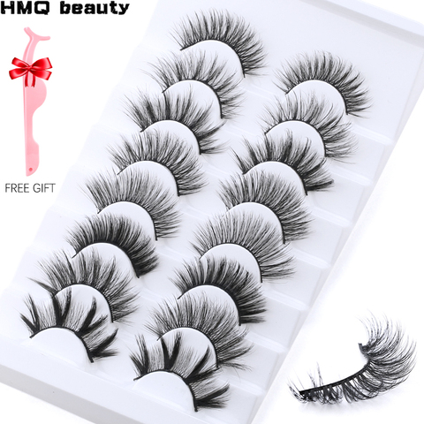 5/8/10 pairs 3D Mink Lashes Natural False Eyelashes Dramatic Volume Fake Lashes Makeup Eyelash Extension Silk Eyelashes ► Photo 1/6