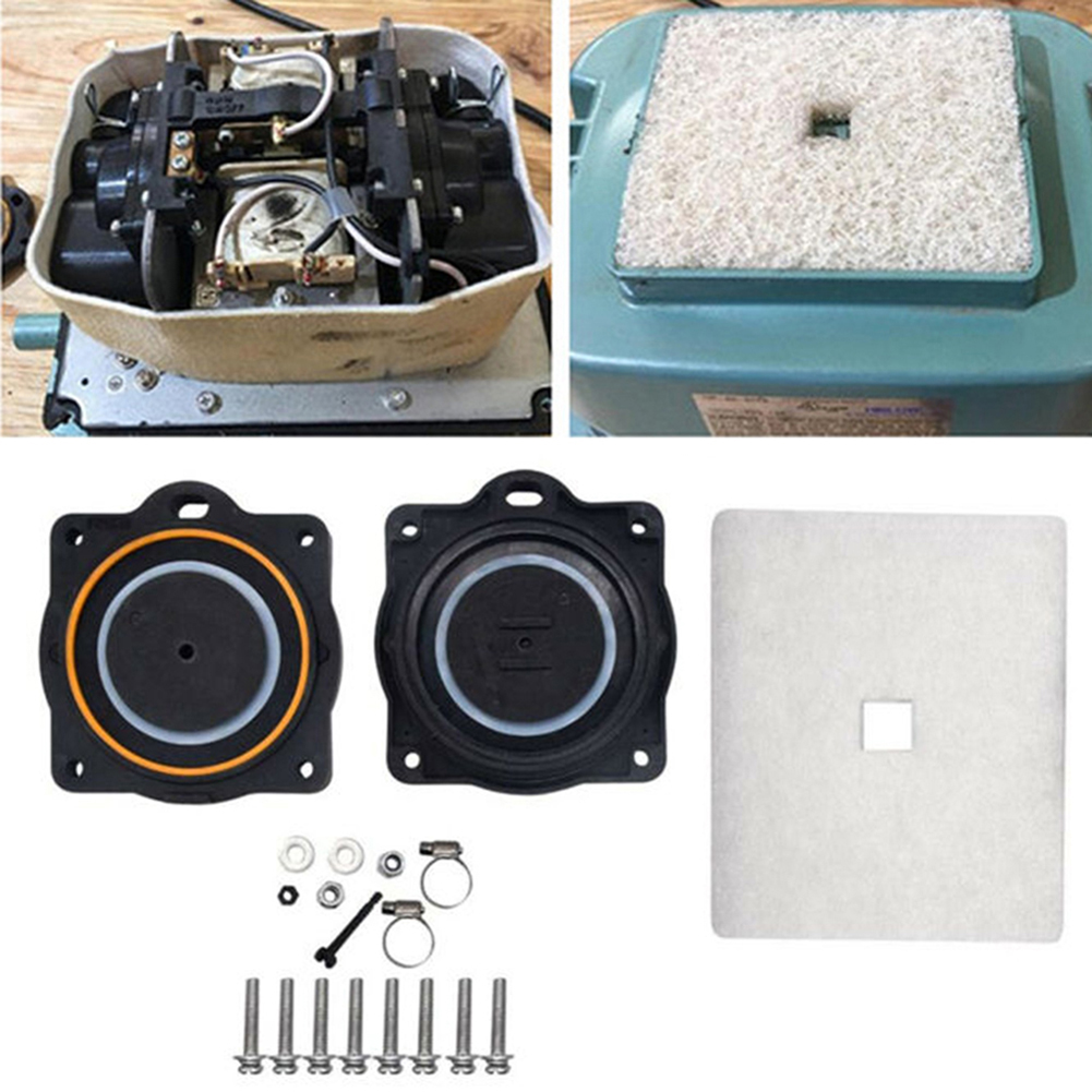 Air Pump Diaphragm Rebuild Repair Kit Air Valves+Filter Element Set For Hiblow HP-80 HP-60 Linear Septic Air Pump ► Photo 1/6