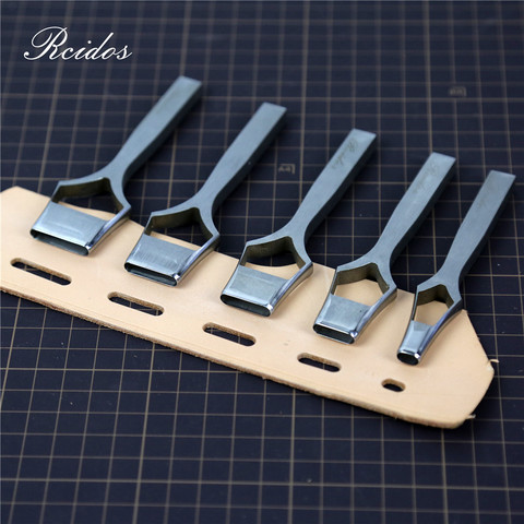 5x8/16/20/22/25mm Manual DIY Leather Belt Flat Hole Puncher,RCIDOS Bag Punching Cutter,Stainless Steel,1pcs Price ► Photo 1/5