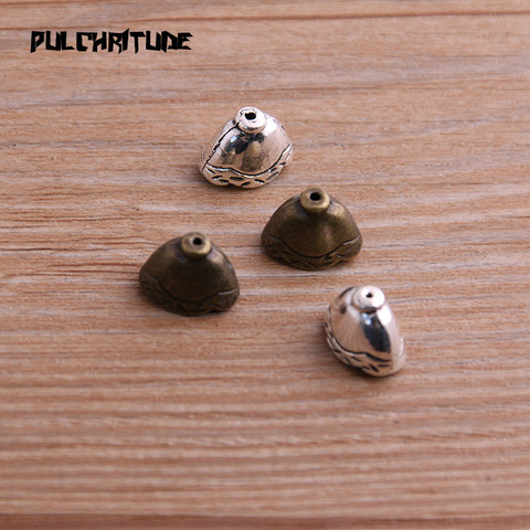  20pcs 8*8*12mm Two Color Receptacle Hollow Bead Cap DIY Spaced Jewelry Accessories Charms For Jewelry Making ► Photo 1/5