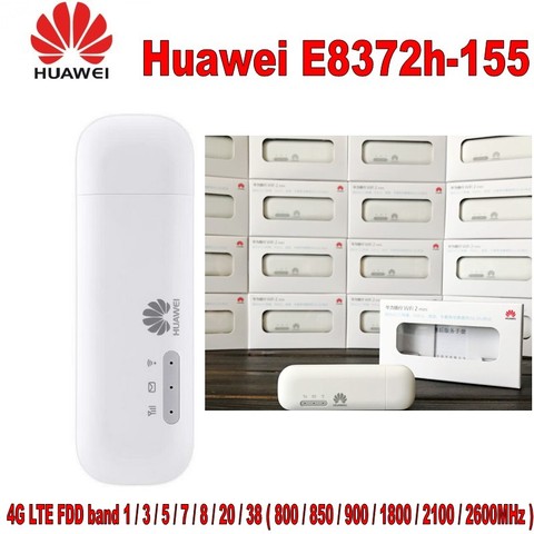 Lot of  10 pcs Unlocked Huawei E8372h-155 e8372 Wingle LTE Universal 4G USB MODEM WIFI Mobile Support 16 Wifi ► Photo 1/5