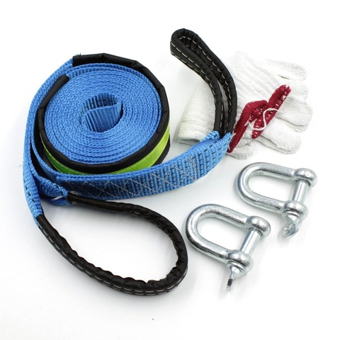 5M 8 Tons Car Towing Rope With Hooks High Strength Nylon Tow Cable Tow Strap  For Heavy Duty Car Emergency - AliExpress