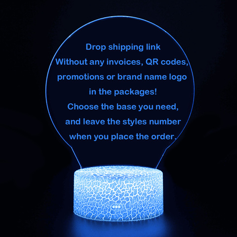3D illusion Lamp Home&Room Night Lights Touching LED Lampen For Drop Shipping ► Photo 1/5