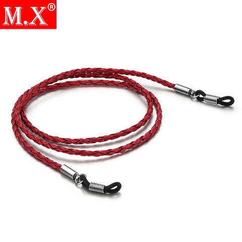 Thick Twist Sunglasses Leather Rope Chain Eyewear Braided Glasses Lanyard Strap Outdoor Sports Non-slip Eyeglass Accessories 069 ► Photo 1/5