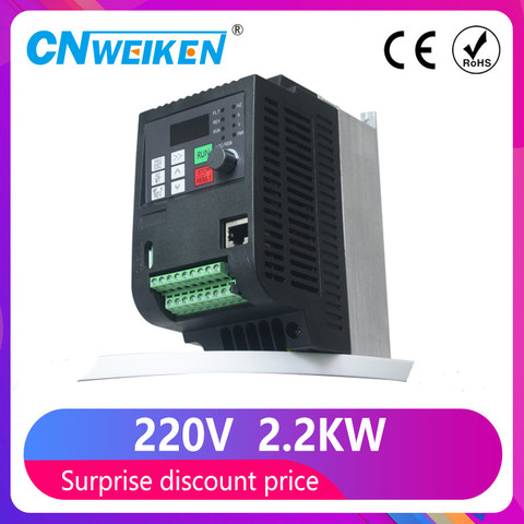 For Russian WK310 220v 0.75kw/1.5kw/2.2/4kw 1 phase input and 3 phase output frequency converter/ ac motor drive/ VFD ► Photo 1/6