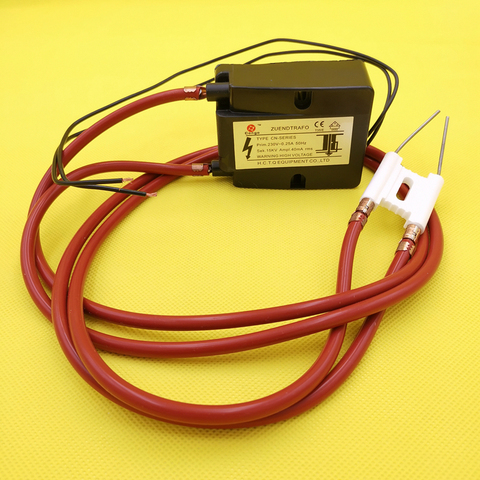 High Pressure Voltage Pulse Igniter for Waste Oil Burner High Pressure Package Ceramic Ignition Needle 2pcs 1m High-tension Line ► Photo 1/6