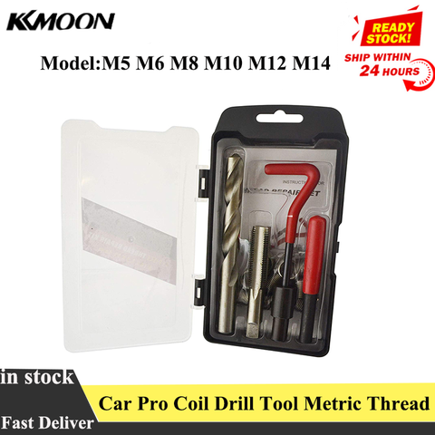 Car Pro Coil Drill Tool Metric Thread Repair Insert Kit M6 for Helicoil Car Repair Tools Coarse Crowbar M5 M6 M8 M10 M12 M14 ► Photo 1/6