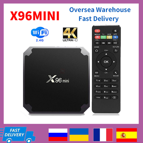 X96 mini Android 9.0 TV Box Amlogic S905W Quad Core 2GB 16GB Smart Set Top Box 2.4GHz WiFi 1080P 4K Media Player  X96MINI ► Photo 1/6