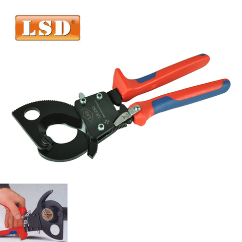 LK-250 1000V cable cutter tool for cutting max 26.5mm 240mm2 CU/AL cable electric wire ratchet cable cutter ► Photo 1/6