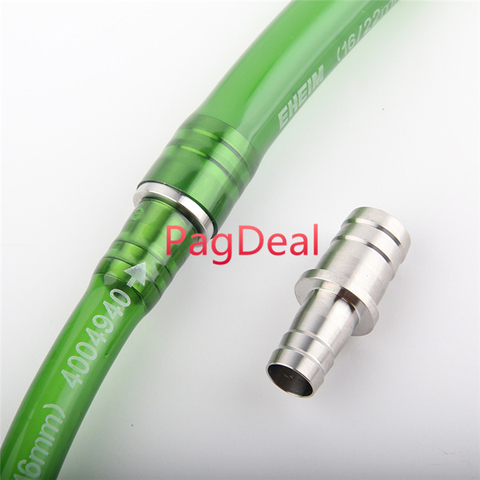 Aquarium Steel Hose Adapter 12mm/16mm Fish Tank CO2 Airline Tube Water Pipe Connector Straight Joint Kit ► Photo 1/5