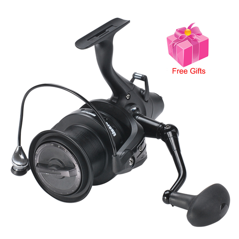 12+1 Double Drag Carp Fishing Reel Spinning Reel with Front and Rear Left Right Interchangeable Wheels for Saltwater Freshwater ► Photo 1/6