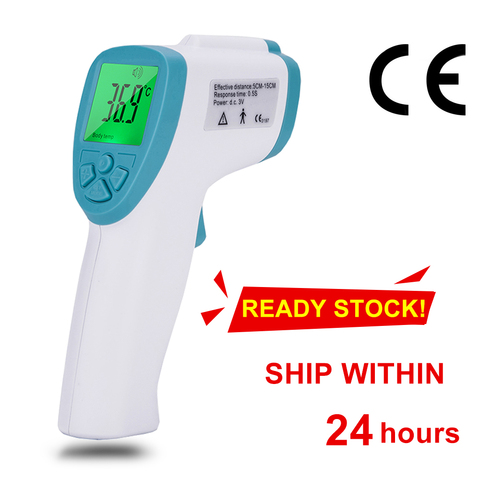 Forehead digital baby thermometer infrared for milk water room medical pacifier fever body thermometer non contact baby care ► Photo 1/6