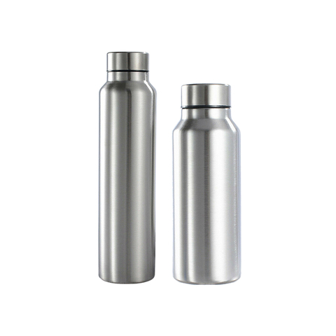 2022 Stainless Steel Sports Water Bottle Thermos Mug 650/1000ml Leak_Proof Thermosmug Single Wall Vacuum Camping Gym Metal Flask ► Photo 1/6