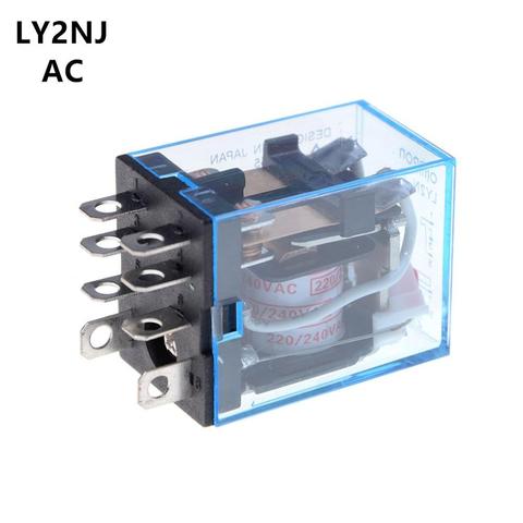 1Pcs LY2NJ HH62P HHC68A-2Z Electronic Micro Mini Electromagnetic Relay 10A 8PIN Coil DPDT AC12v 24v 36v 48v 110v 220v 380v ► Photo 1/4