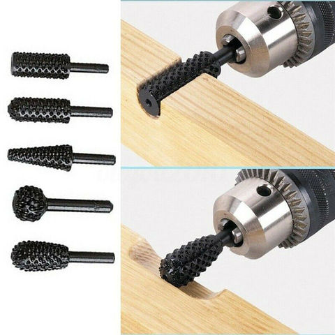 1/4'' 5PCS Drill Bit Set Cutting Tools For Woodworking Knife Wood Carving Tool ► Photo 1/6