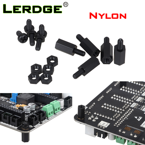 LERDGEX K motherboard printing fixing parts nylon plastic screw nut stud accessory package PCB anti-conducting ► Photo 1/6