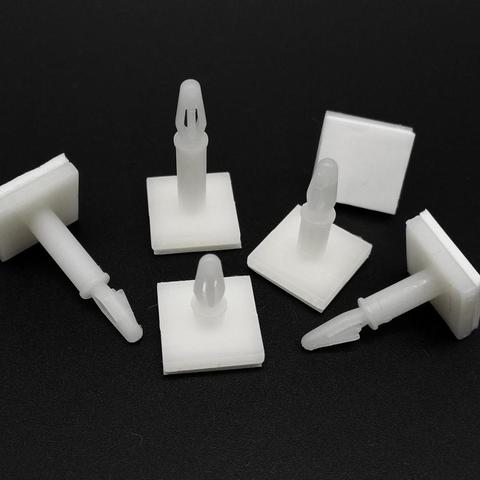 25pcs Adhesive Glue Nylon Plastic Standoff Spacer Stick Insert Lock Clip on Snap in Fixed Support PCB for 3mm Hole 1.6mm Chassis ► Photo 1/6