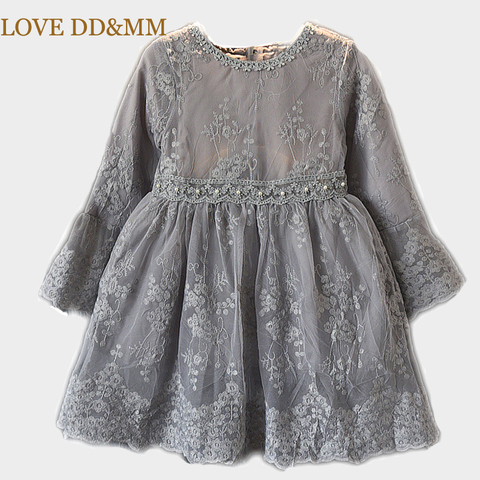 LOVE DD&MM Girls Dresses 2022 Spring New Children's Wear Girls Fashion Embroidered Lace Princess Puff Dress ► Photo 1/6