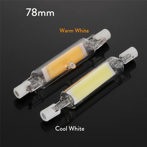 Mini R7S COB led bulb r7s led light 78mm 118mm 15W 30W 40W lamp J78 J118 Dimmable Glass Tube AC 220V replace halogen floodlight ► Photo 1/6