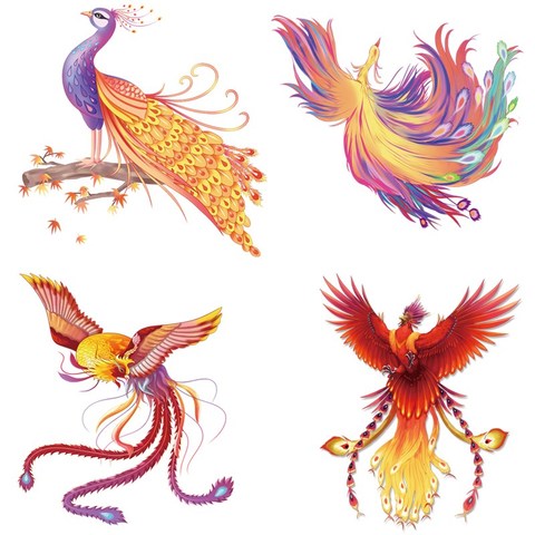 Appliques on clothes Divine bird Phoenix Clothing thermoadhesive iron on patches transfers heat transfer stickers custom patch ► Photo 1/6