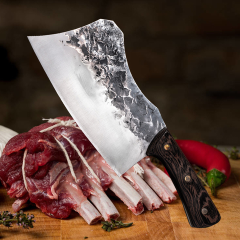 Handmade Forged Stainless Steel Kitchen Knife Chinese Knife Meat Cleaver Vegetable Bone Chopper Knife Kitchen Cutter Tool ► Photo 1/6