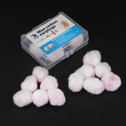 Wax Cotton Noise Reduction Earplugs  Noise Travel Sleep Swimming Soundproof Protect Hearing Noise Reduction Cotton Protection ► Photo 1/6