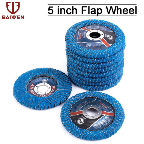 125mm 5 Inch Professional Flap Discs Sanding Discs 60Grit Grinding Wheels Blades For Angle Grinder 2-10PCS ► Photo 1/6