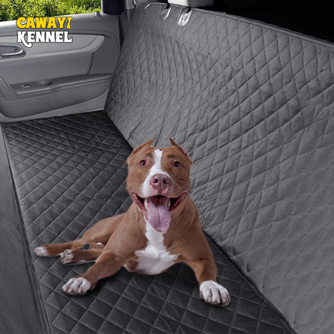 CAWAYI KENNEL Luxury 600D Oxford PP Cottpn Pet Dog Cat Car Rear Bench Seat Anchors Waterproof Non-Slip Cover with Hammock U0957 ► Photo 1/6