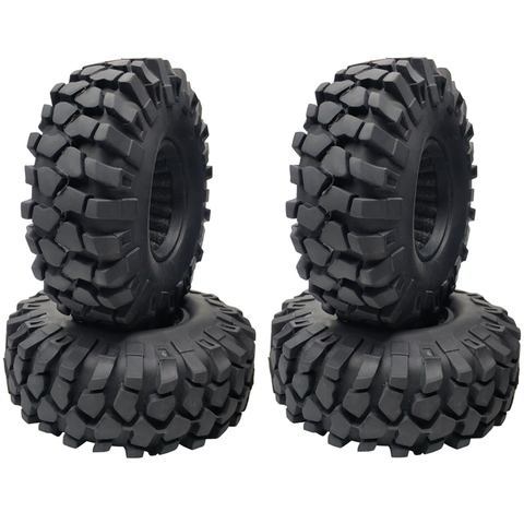 4PCS 1.9 inch Rubber Tyre 1.9 Wheel Tires 108X40MM for 1/10 RC Crawler Traxxas TRX4 Axial SCX10 III AXI03007 90046 ► Photo 1/6