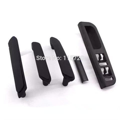 Black 5pcs Interior Door Handle With Trim 3B4867371 3B4867372 FOR VW Passat B5 3B4867179A 3B4867180A 3B0867180A 3B0867172 ► Photo 1/1